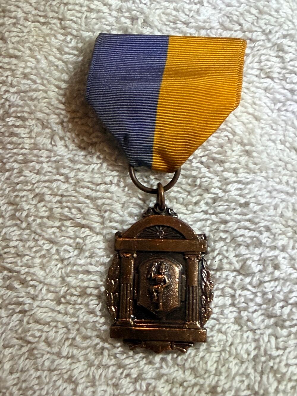 Vintage 1959 National Open Ravenna Ohio 5th Place Baton Twirling Medal Award